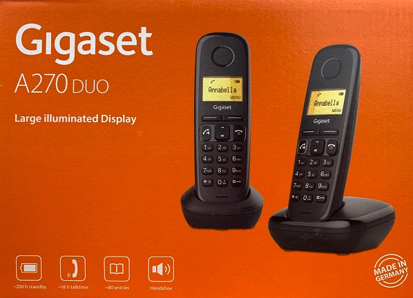 Gigaset A270 Duo Speaker Cordless Phone