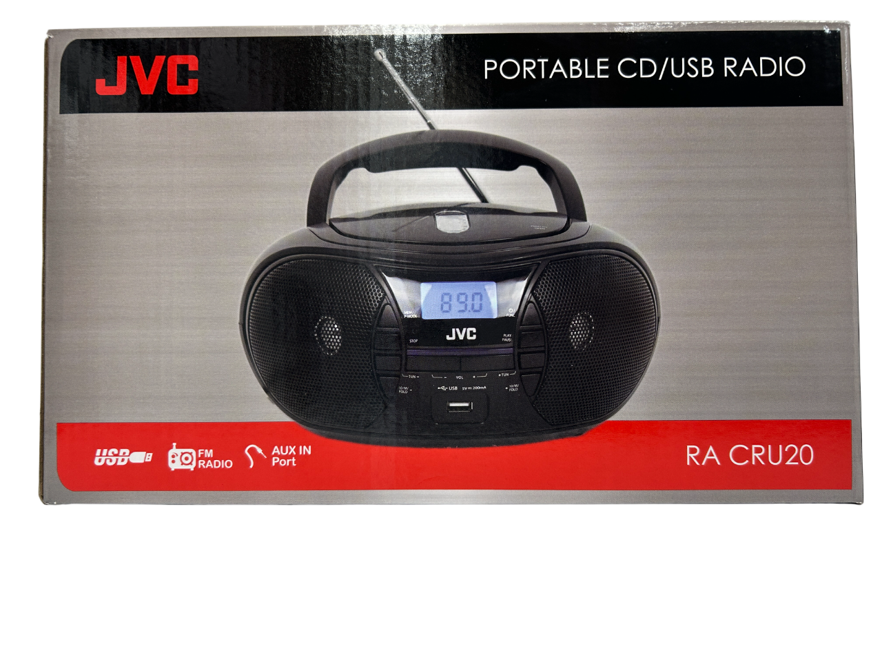 JVC RA-CRU20 Portable CD/USB/Radio Music System