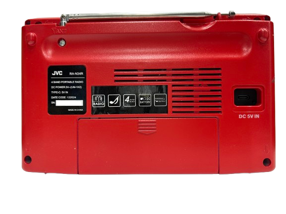 JVC RA-N34 Four Band Portable Radio FM/AM/ SW1/SW2
