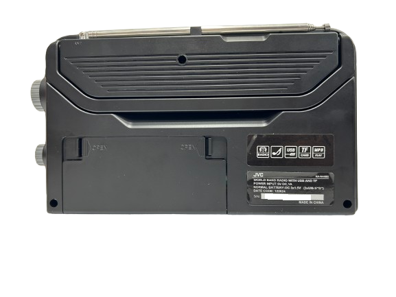 JVC RA-N44 World Band Radio with USB/TF Card Player