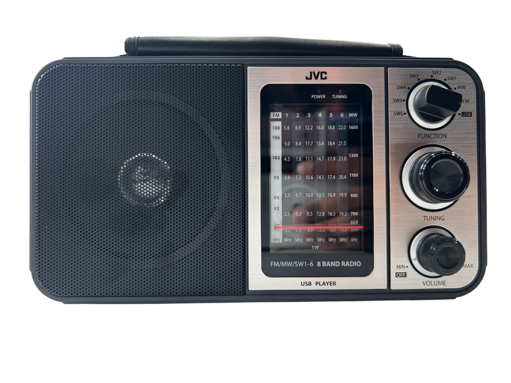 JVC RA-HRU30 AC/DC Multi-Band Radio with USB & SW Bands