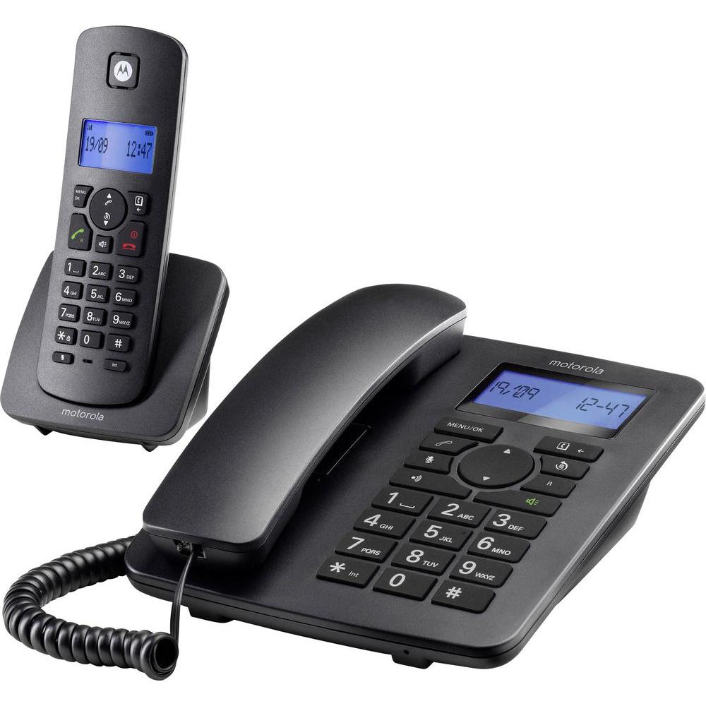 Motorola C4201 Corded & Cordless Telephone Combo – Reliable Home & Office Phone