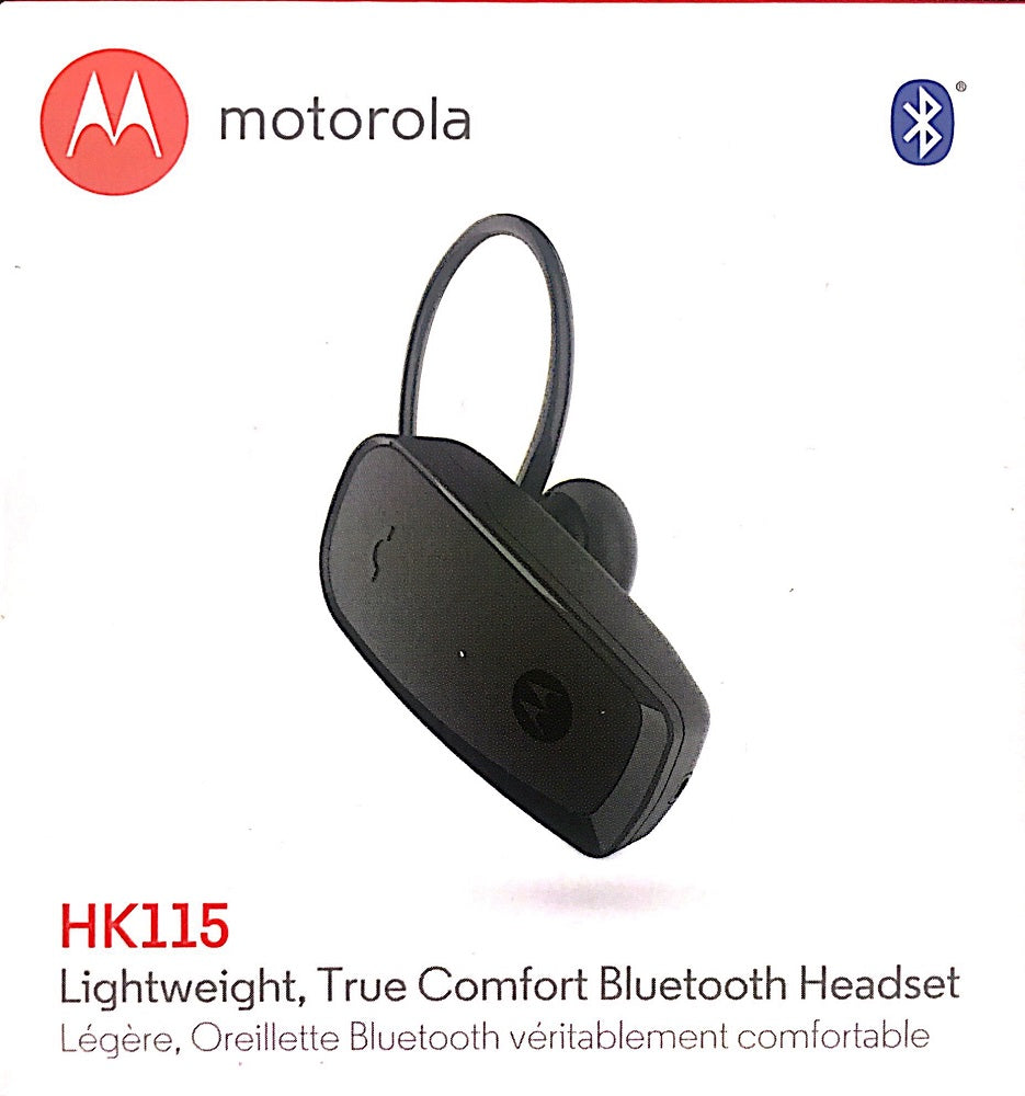 Motorola HK115 True Comfort Bluetooth Headset – Wireless Hands-Free Calling