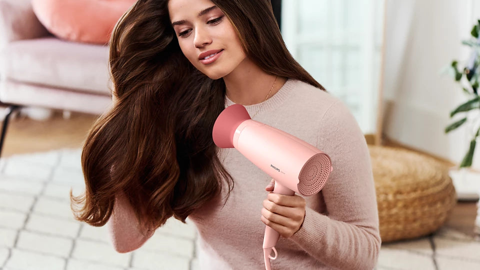 Philips BHP398/00 3000 Series Hair Styling Set – Hair Dryer + Hair Straightener (1600W, ThermoProtect, Keratin-Infused)