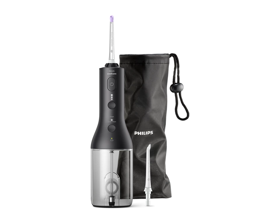 Philips (HX3806 + HX3641) Cordless Power Flosser 3000 Oral Irrigator + Philips 1100 Series Sonic Electric Toothbrush
