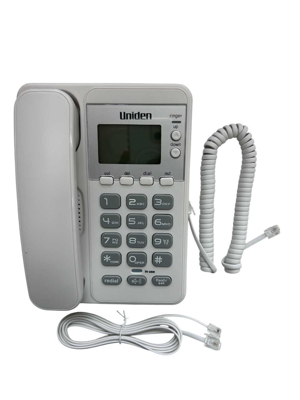 Uniden AS6404 Corded Landline Phone with LCD Display & Speakerphone