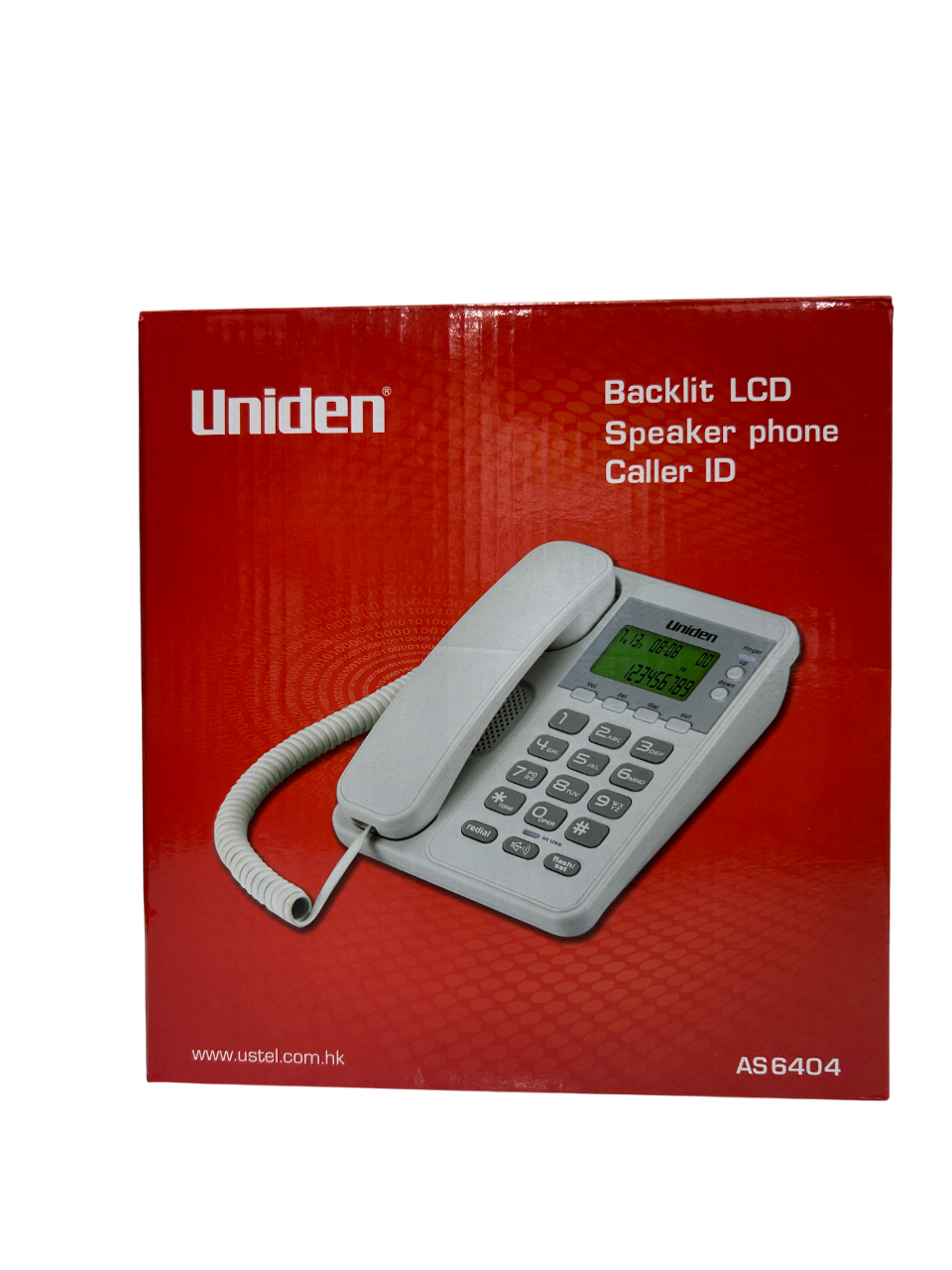 Uniden AS6404 Corded Landline Phone with LCD Display & Speakerphone