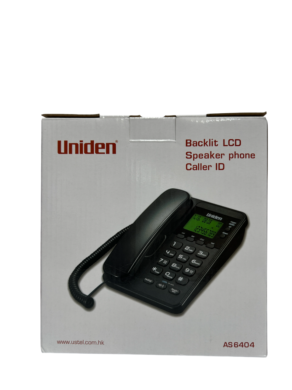 Uniden AS6404 Corded Landline Phone with LCD Display & Speakerphone