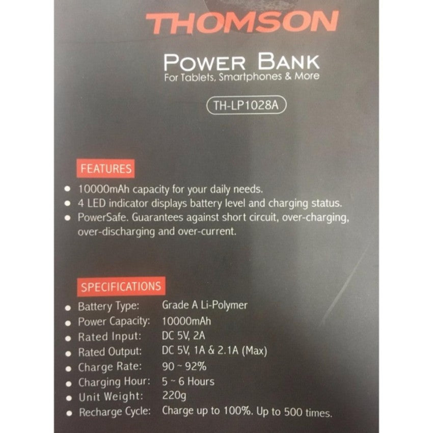Thomson TH-LP1028A Powerbank 10000mAH